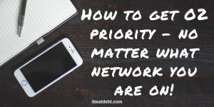 How to get O2 priority on ANY network