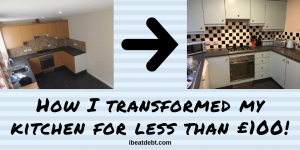 How I transformed my kitchen in under £100!