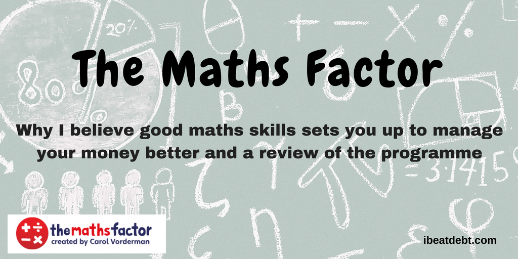 The Maths Factor a review I BEAT DEBT